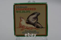 New Zealand 1993 Silver $5 Proof Coin Sea Lion