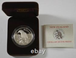 New Zealand 1996 Silver $5 Proof Coin Kaka