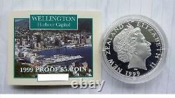 New Zealand -1996 to 1999- Silver Proof Coins- New Zealand Cities