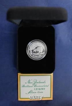 New Zealand 1998 Silver Proof Coin Kiwi Proof Rare