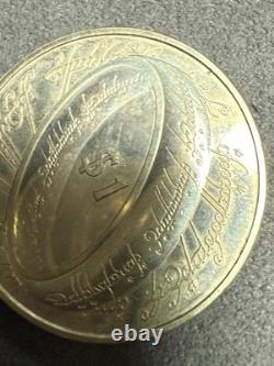 New Zealand 2003 Silver Proof Coin- Lord of The Rings 999 Ring Of Power Coin