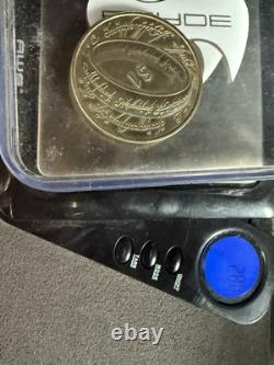 New Zealand 2003 Silver Proof Coin- Lord of The Rings 999 Ring Of Power Coin