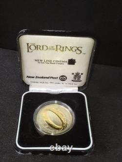 New Zealand 2003 Sterling Silver Proof Coin- Gilded Lord of The Rings