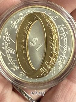 New Zealand 2003 Sterling Silver Proof Coin- Gilded Lord of The Rings