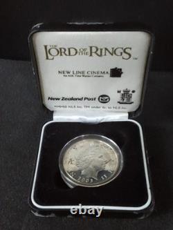 New Zealand 2003 Sterling Silver Proof Coin- Gilded Lord of The Rings