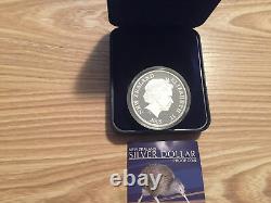 New Zealand 2005 1 OZ Silver Proof Coin- Rowi Kiwi! RARE