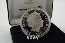New Zealand 2007 Silver Dollar Proof Coin Great Spotted Kiwi