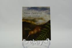 New Zealand 2007 Silver Dollar Proof Coin Great Spotted Kiwi