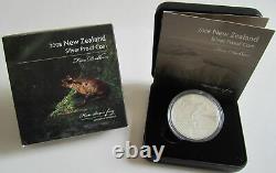 New Zealand 2008- 1 OZ Silver Proof Coin- Hamilton Frog, Rare
