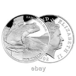 New Zealand 2008- 1 OZ Silver Proof Coin- Hamilton Frog, Rare