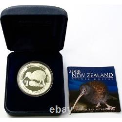 New Zealand 2008 1 OZ Silver Proof Coin Kiwi Proof Coin