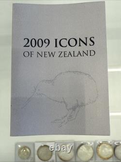 New Zealand 2009 1 OZ Silver Proof Coin Kiwi Coin Icons #7660
