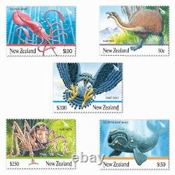 New Zealand 2009 GIANTS 5 Coin Stamp Proof Set $1 1 Oz Pure Silver Eagle Whale