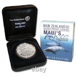 New Zealand 2010 1 OZ Silver Proof Coin MAUI DOLPHIN