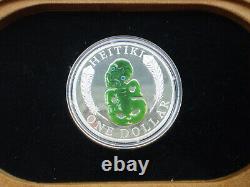 New Zealand 2010 1 OZ Silver Proof Coin Maori Art Heitiki
