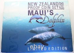 New Zealand 2010 Annual Proof Coin Set Maui's Dolphin New In Box