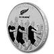 New Zealand- 2011 1 Oz Silver Proof Coin- Rugby Haka All Blacks Rugby