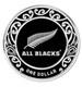 New Zealand 2011 Silver Dollar Proof Coin All Blacks Silver Fern