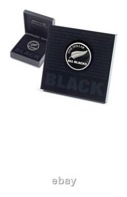 New Zealand 2011 Silver Dollar Proof Coin All Blacks Silver Fern