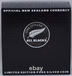 New Zealand 2011 Silver Proof 1 Dollar KM# 345 All Blacks