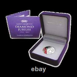 New Zealand 2012 1 OZ Silver Proof Coin- Queen E II DIAMOND JUBILEE