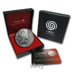 New Zealand 2013 1 OZ Silver Proof Coin Maori Art Koru