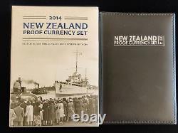 New Zealand 2014 Proof Currency Set with 1oz HMS Achilles Silver Proof #09664