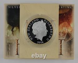 New Zealand 2014 Silver Dollar Proof Coin The Hobbit Battle of the Fiv
