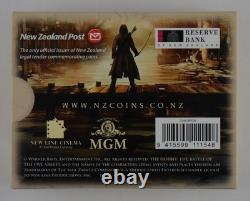 New Zealand 2014 Silver Dollar Proof Coin The Hobbit Battle of the Fiv