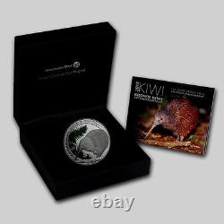 New Zealand 2015 1 OZ Silver Proof Coin Brown Kiwi Coin