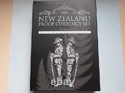 New Zealand. 2015 ANZAC 7 Coin Proof Set. Incs 38mm, Silver 50 Cents. Cased