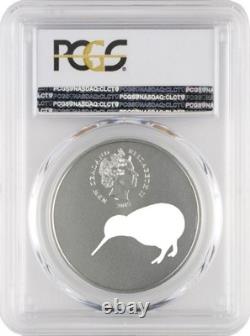 New Zealand 2015 Kiwi Silhouette Laser Cut 1 Oz Silver Proof Coin PCGS PR70 RARE