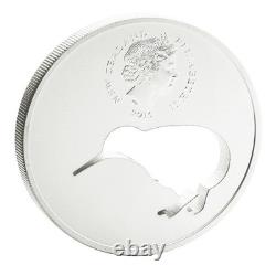 New Zealand 2015 Kiwi Silhouette Laser Cut 1 Oz Silver Proof Coin PCGS PR70 RARE
