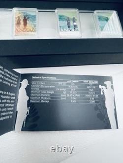 New Zealand 2015 Silver Proof Coin & Stamp Set ANZAC