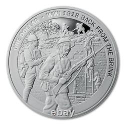 New Zealand- 2018 1 OZ Silver Proof Coin- 1918 Back from the Brink