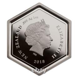 New Zealand 2018 1oz Silver Proof $1 Coin- Manuka Honey Bee Mintage 2018