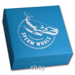 New Zealand- 2018- Sperm Whale- 1oz Silver Proof Coin