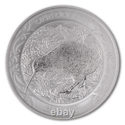 New Zealand -2019 1 OZ Silver Kiwi Coin Series- Brown Kiwi Coin