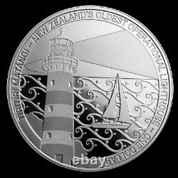 New Zealand 2019 1 OZ Silver Proof Coin Lighthouse Tiritiri Matangi