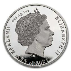 New Zealand 2021 1 OZ Silver Kiwi Proof Coin- Brown Kiwi Coin