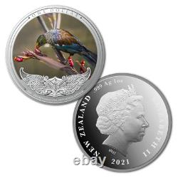 New Zealand 2021 1 OZ Silver Proof Coin- Discover New Zealand Tui