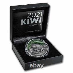 New Zealand 2021 2 OZ Kiwi Proof Coin Antique Finish