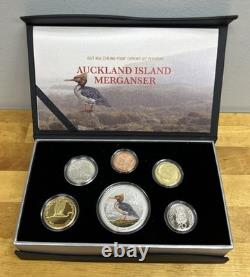 New Zealand -2021- Proof Currency Coin Set- Auckland Island Merganser Duck