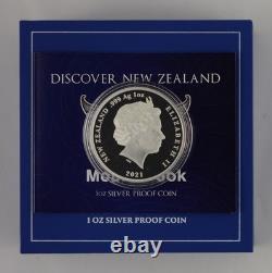 New Zealand 2021 Silver Dollar Proof Coin Discover New Zealand Aoraki