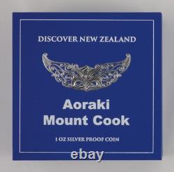 New Zealand 2021 Silver Dollar Proof Coin Discover New Zealand Aoraki