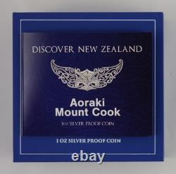 New Zealand 2021 Silver Dollar Proof Coin Discover New Zealand Aoraki