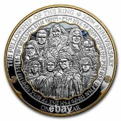 New Zealand 2021 The Lord of the Rings 5 oz Silver Proofs- Nine Companions