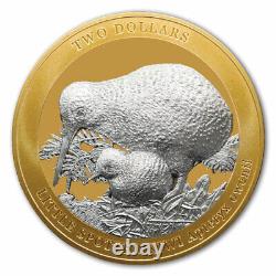 New Zealand 2022 2 OZ Kiwi Proof Coin Little Spotted Kiwi