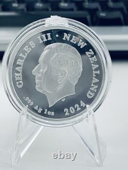 New Zealand -2024- Cave Taniwha Mule 1oz Silver Coin -SCARCE