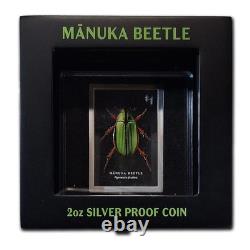 New Zealand 2026 Manuka Beetle- 2oz Silver Proof Coin